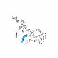 OEM Chevrolet Suburban 2500 Panel-Rear Wheelhouse Outer Diagram - 15062448