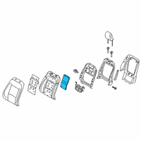OEM 2020 Ford Explorer Seat Back Heater Diagram - LB5Z-14D696-E