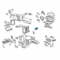 OEM Mercury Sable Evaporator Core Seal Diagram - F5OY-19B739-A