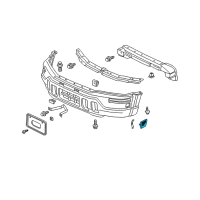 OEM Honda CR-V Reflector Unit, FR. (R) Diagram - 33801-S10-A01