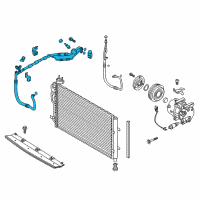 OEM Kia Suction & Liquid Tube Assembly Diagram - 97775B2100