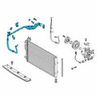 OEM Kia Soul Suction & Liquid Tube Assembly Diagram - 97775B2100