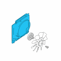 OEM Ford F-350 Super Duty Fan Shroud Diagram - 7C3Z-8146-H