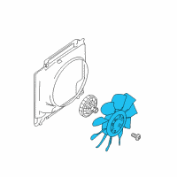 OEM Ford Excursion Fan Blade Diagram - 7C3Z-8600-C