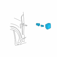 OEM 2008 Saturn Vue Repeater Lamp Diagram - 96627151