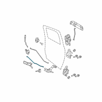 OEM 2015 Ram 1500 Link-Door Latch Diagram - 68045344AA