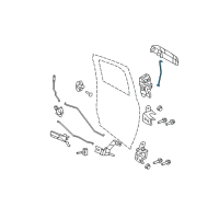 OEM 2015 Ram 1500 Link-Outside Handle To Latch Diagram - 55372972AD