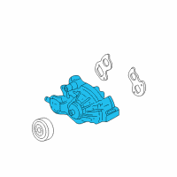 OEM Chevrolet Avalanche Water Pump Assembly Diagram - 12600767