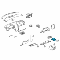 OEM 2005 Buick Terraza Cup Holder Diagram - 15119264