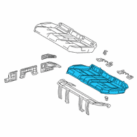 OEM 2019 Lexus ES300h Pad Sub-Assembly, RR Sea Diagram - 71503-33210