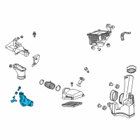 OEM 2014 Acura TSX Tube Assembly B, Air In. Diagram - 17243-RL8-A00