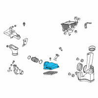 OEM 2010 Acura TSX Cover, Air Cleaner Diagram - 17211-RL8-A00