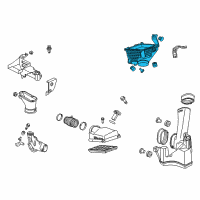 OEM Honda Accord Crosstour Case Set, Air Cleaner Diagram - 17244-R70-S00