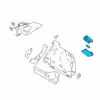 OEM 2017 Nissan Rogue Sport Room Lamp Assy-Luggage Diagram - 26490-2FJ1A