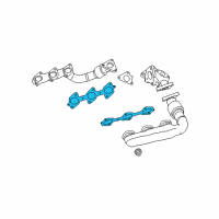 OEM Jeep Gasket-Exhaust Manifold Diagram - 5175748AA