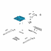 OEM 2001 Pontiac Aztek Panel Asm-Rear Floor Diagram - 10411268