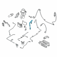 OEM Ford Transit Connect PCV Hose Diagram - AT1Z-6A664-A