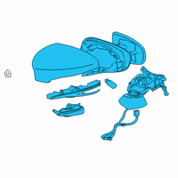 OEM 2020 Lexus GS F Mirror Assembly, Outer Rear Diagram - 87940-30F10-C0