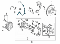 OEM 2022 Kia Sorento Sensor Assembly-Wheel Sp Diagram - 58930P2100