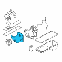 OEM Dodge Ram 2500 Cover-Front Diagram - 5011788AB