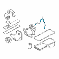 OEM 1998 Dodge Ram 3500 Gasket-Gear Housing Diagram - 5003941AB