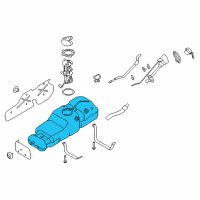 OEM 2020 Nissan Titan Fuel Tank Assembly Diagram - 17202-EZ31B