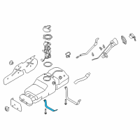 OEM 2021 Nissan Titan Band Assy-Fuel Tank Mounting Diagram - 17406-7S200