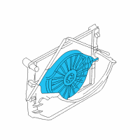 OEM Dodge Durango Fan-Radiator Cooling Diagram - 52028939AE