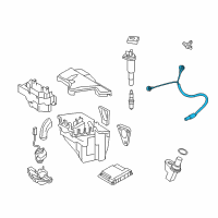 OEM 2007 BMW 750Li Knock Sensor Diagram - 13-62-7-568-421