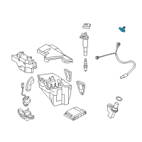 OEM BMW 760Li Crankshaft Engine Speed Sensor Diagram - 13-62-7-548-995