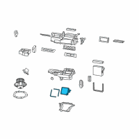 OEM Saturn Heater Core Diagram - 22737140