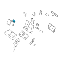 OEM Infiniti JX35 Cup Holder Assembly Diagram - 88337-3JA0B