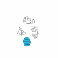 OEM 2009 Lexus GS350 INSULATOR, Engine Mounting Diagram - 12371-31082