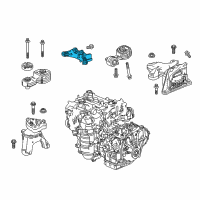 OEM 2019 Honda Accord Bracket, Torque Rod (Lower) Diagram - 50690-TVA-A01