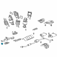 OEM 2005 Honda Accord Rubber, Muffler Mounting (74X45X22) Diagram - 18215-SA0-000