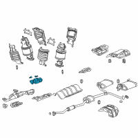 OEM 2004 Acura TL Catalytic Converter Diagram - 18160-RCA-A00