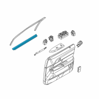 OEM 1994 Mercury Grand Marquis Belt Weatherstrip Diagram - 6W7Z-5421457-A