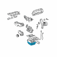 OEM Lexus RX300 Pan Sub-Assy, Oil, NO.2 Diagram - 12102-20010