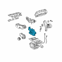 OEM 2005 Lexus ES330 Oil Pump Repair Kit Diagram - 1510020010