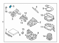 OEM Hyundai Tucson Temperature Door Actuator Diagram - 97161-F2000