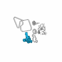 OEM 2000 Ford Mustang Water Pump Assembly Diagram - 3R3Z-8501-A