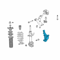 OEM 2013 Acura RDX Knuckle, Right Front Diagram - 51211-TX4-H00