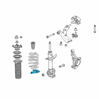 OEM Acura Rubber, Right Front Spring (Lower) Diagram - 51684-TX4-A01