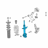 OEM 2015 Acura RDX Shock Absorber Unit, Left Front Diagram - 51621-TX4-A01