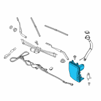 OEM 2016 BMW X1 Washer Fluid Reservoir Diagram - 61-66-7-403-904