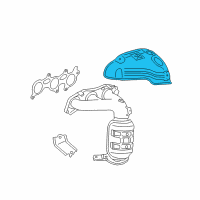 OEM Lexus ES350 INSULATOR, Exhaust Manifold Heat Diagram - 17168-31100