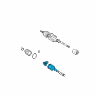 OEM 2010 Toyota Highlander Inner Joint Assembly Diagram - 43030-0W050