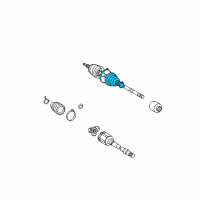 OEM 2006 Toyota RAV4 Boot Kit, Front Drive S Diagram - 04428-48120