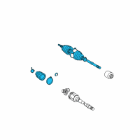 OEM Toyota Highlander Outer Joint Assembly Diagram - 43470-09V50