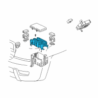 OEM 2003 Toyota 4Runner Fuse & Relay Box Diagram - 82741-35110